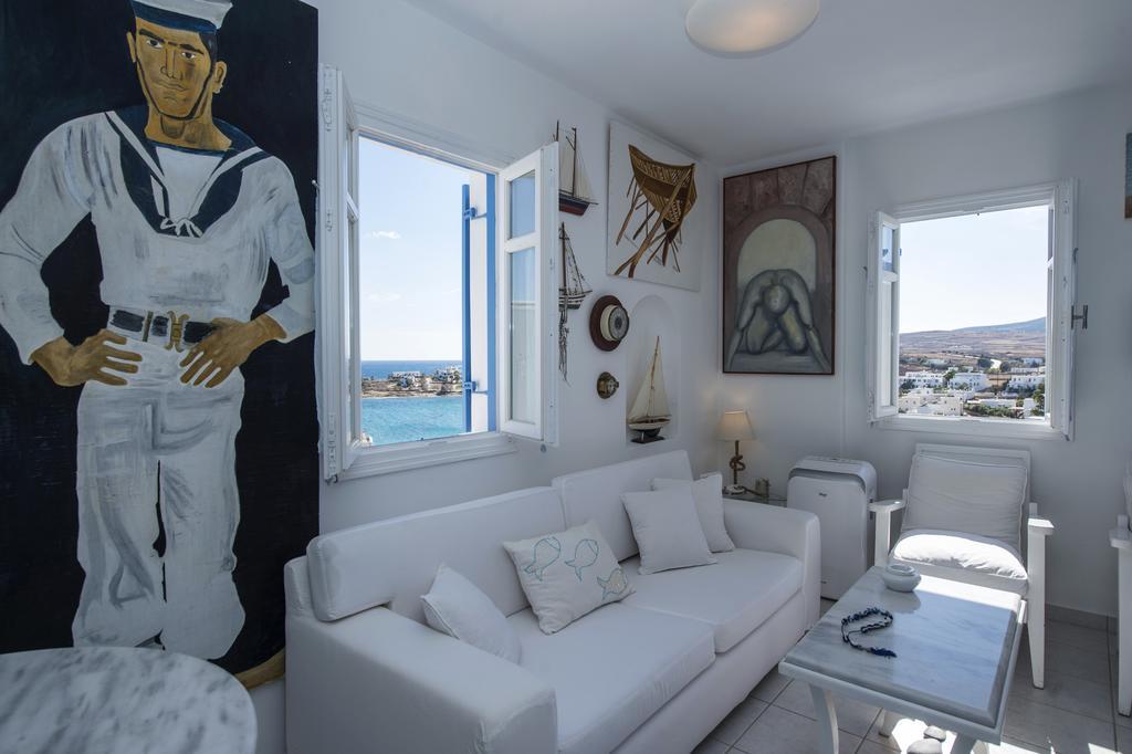 Aiolos Home With Private Veranda And Amazing Sea Views, Paros Piso Livadi Ngoại thất bức ảnh