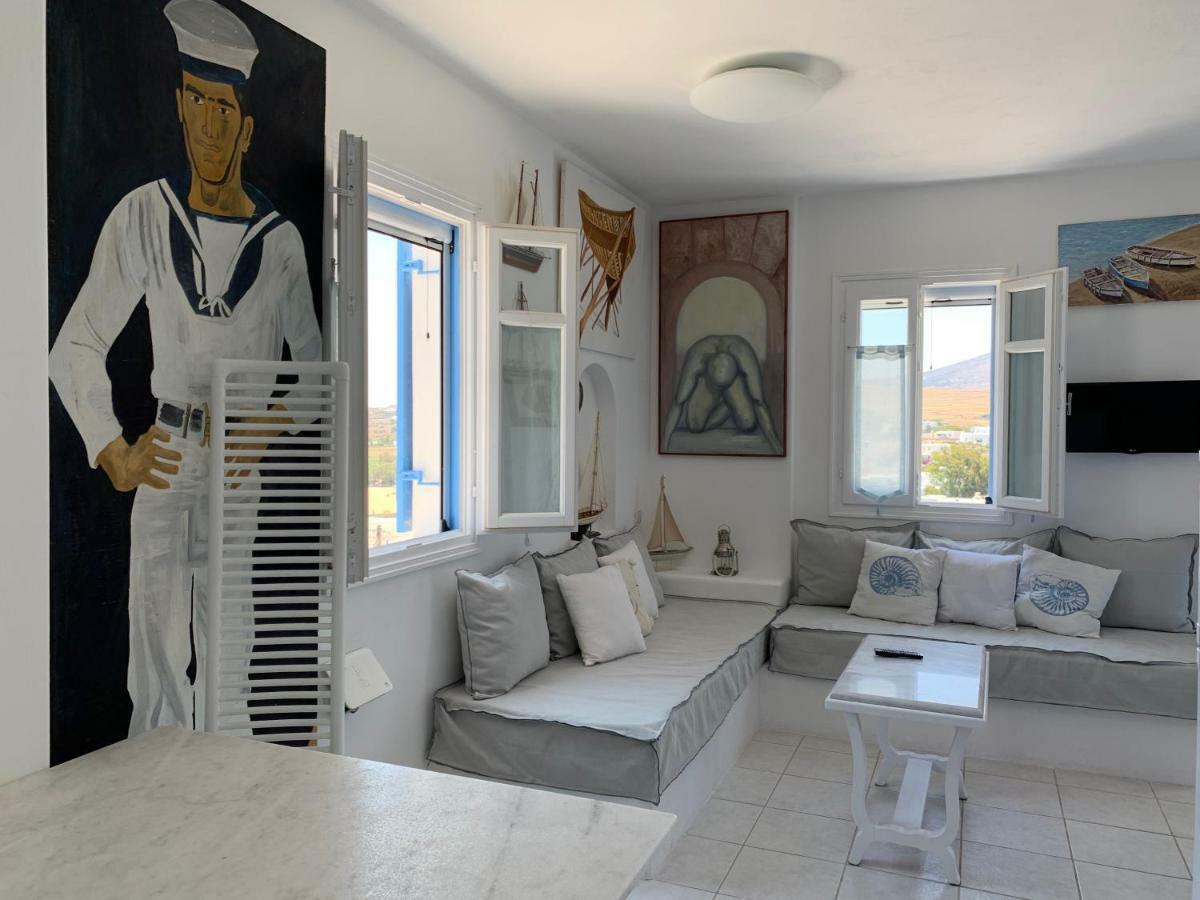 Aiolos Home With Private Veranda And Amazing Sea Views, Paros Piso Livadi Ngoại thất bức ảnh